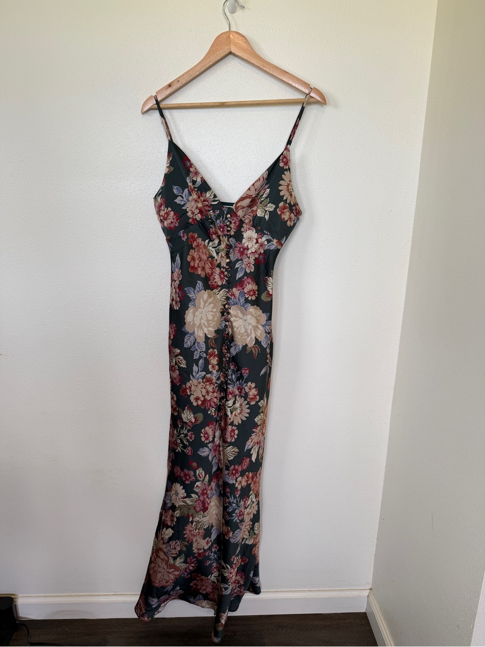Dress Forum Green Floral Maxi Slip Dress - Picture 3 of 6
